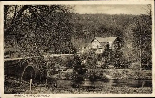 Ak Marbach Erbach im Odenwald Hessen, Ortspartie