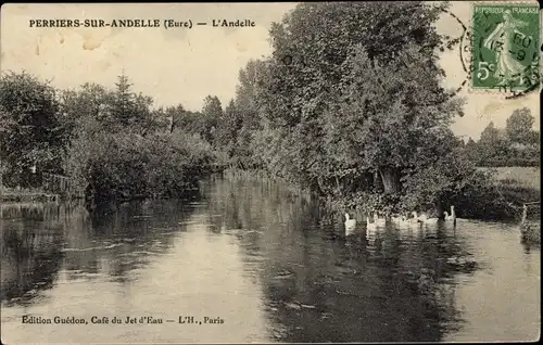 Ak Perriers sur Andelle Eure, L'Andelle
