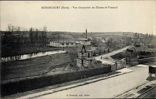 Ak Nonancourt Eure, Vue d'ensemble des Usines de Vrisseuil