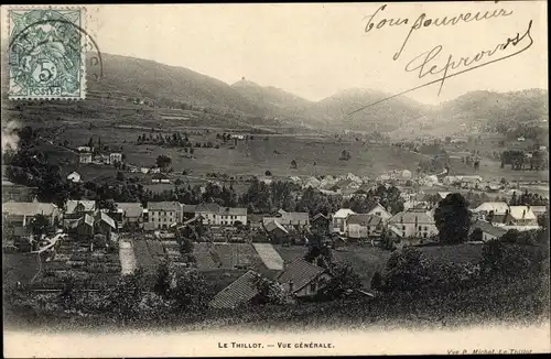 Ak Le Thillot Lothringen Vosges, Vue generale