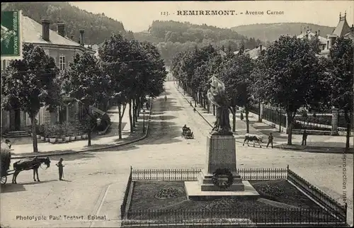Ak Remiremont Lothringen Vosges, Avenue Carnot