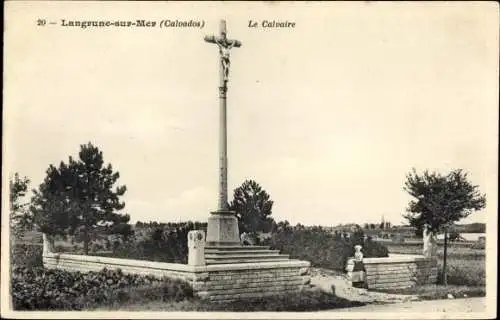 Ak Langrune sur Mer Calvados, Le Calvaire