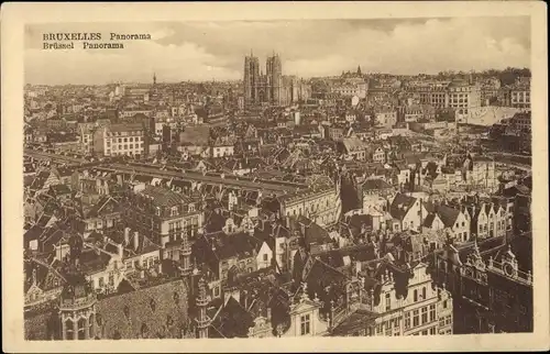 Ak Bruxelles Brüssel, Panorama, Fliegeraufnahme