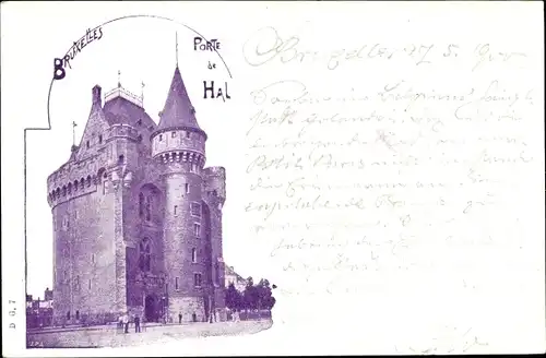 Ak Bruxelles Brüssel, Porte de Hal