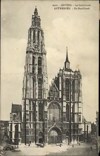 Ak Anvers Antwerpen Flandern, Le Cathedrale