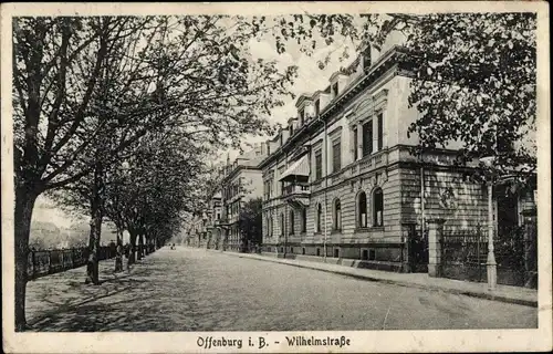 Ak Offenburg in Baden Schwarzwald, Wilhelmstraße