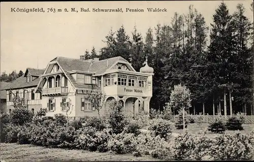 Ak Königsfeld im Schwarzwald Baden, Pension Waldeck
