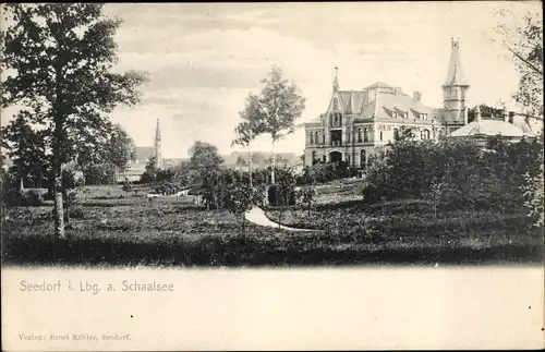 Ak Seedorf in Lauenburg, Ortspartie, Villa