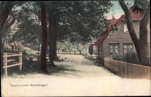 Ak Rohlfshagen Rümpel in Schleswig Holstein, Partie an der Kupfermühle
