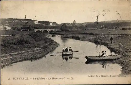 Ak Wimereux Pas de Calais, La Riviere Le Wimereux