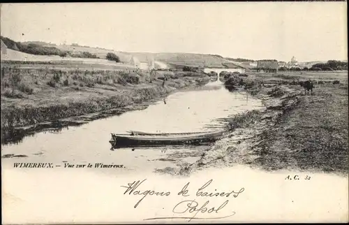 Ak Wimereux Pas de Calais, Vue sur le Wimereux