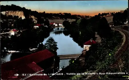 Ak Limoges Haute Vienne, Vallee de la Vienne, Aux Paquerettes