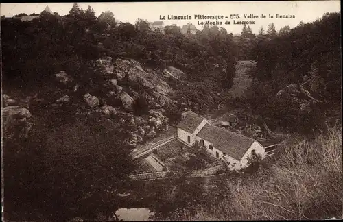 Ak Haute Vienne Frankreich, Vallee de la Benaize, Le Moulin de Lascroux