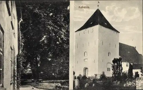 Ak Kegnæs Kekenis, Kirche, Friedhof