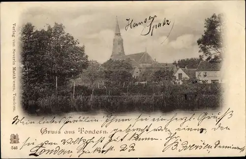 Ak Tønder Tondern Dänemark, Kirche