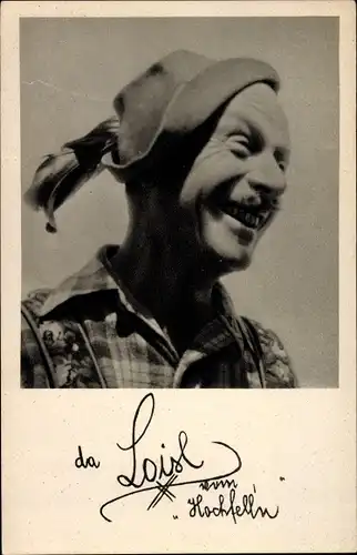 Foto Ak Da Loisl vom Hochfelln, Mann in bayrischer Tracht