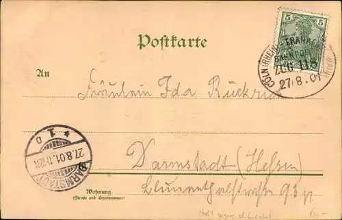 Halt gegen das Licht Mondschein Litho Köln am Rhein, Dom