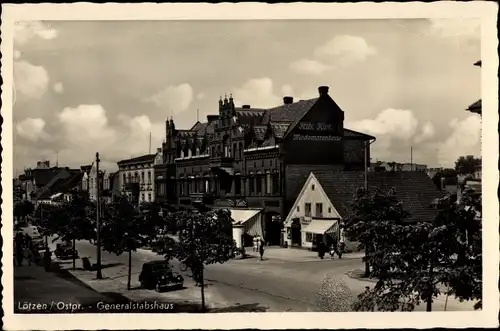 Ak Giżycko Lötzen Lözen Masuren Ostpreußen, Generalstabshaus