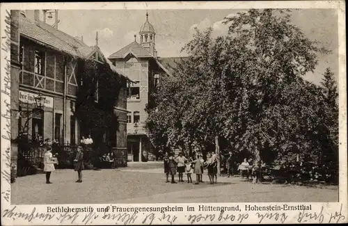 Ak Hüttengrund Hohenstein Ernstthal in Sachsen, Bethlehemstift, Frauengenesungsheim