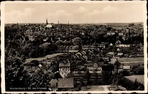 Ak Waldenburg in Sachsen, Gesamtansicht mit Altstadt