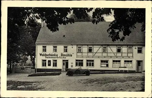 Ak Oberschöna in Sachsen, Waldschänke Oelmühle