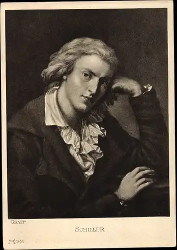 Künstler Ak Graff, Schriftsteller Friedrich von Schiller, Portrait