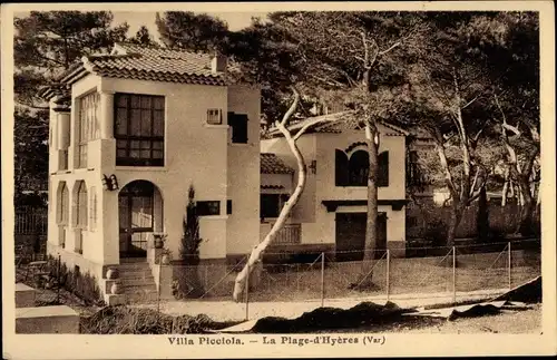 Ak La Plage d'Hyères Var, Villa Picciola