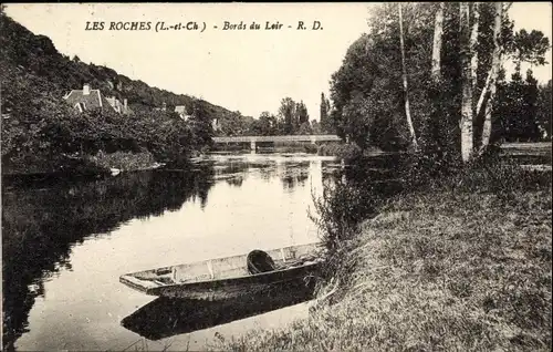 Ak Les Roches Loir et Cher, Bords du Loir