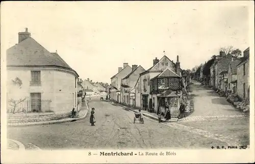 Ak Montrichard Loir et Cher, La Route de Blois