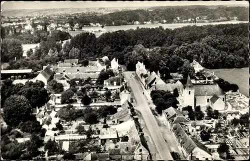 Ak Messlay Loir et Cher, Vue Générale, Fliegeraufnahme