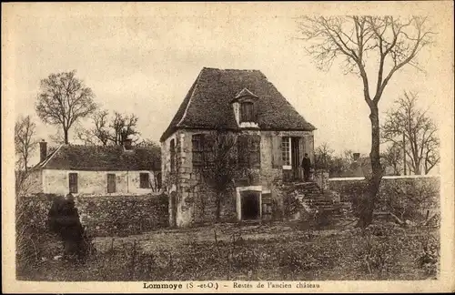 Ak Lommoye Yvelines, Restes de l'ancien Chateau