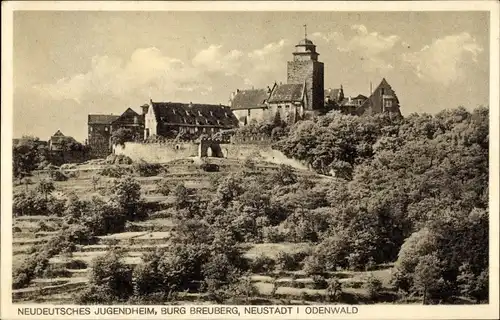 Ak Neustadt Breuberg im Odenwald, Burg Breuberg, Neudeutsches Jugendheim