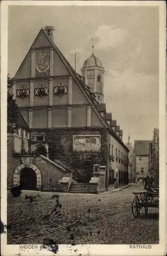 Ak Weiden in der Oberpfalz, Rathaus