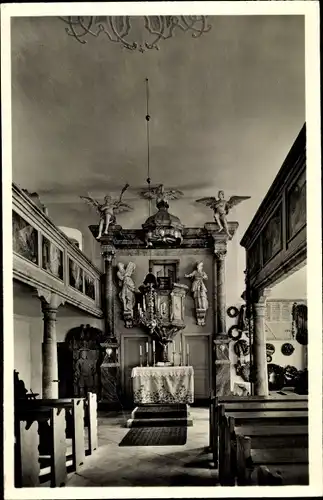 Ak Egloffstein in Oberfranken, Ev. Kirche