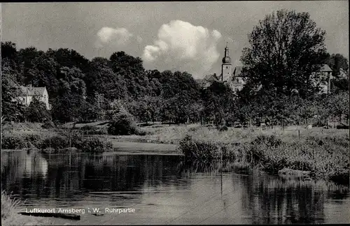 Ak Arnsberg im Sauerland, Ruhrpartie