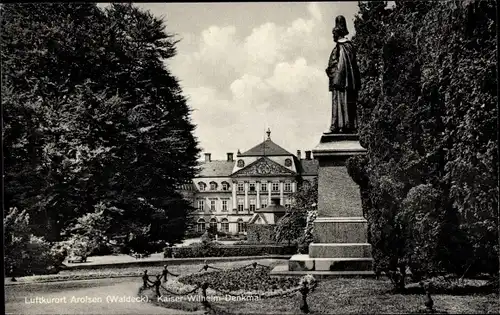 Ak Bad Arolsen in Hessen, Kaiser Wilhelm Denkmal