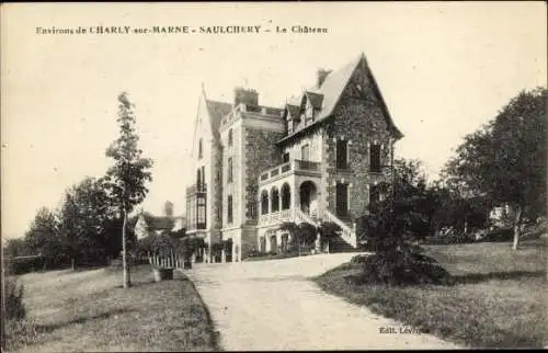 Ak Saulchery Aisne, Le Chateau
