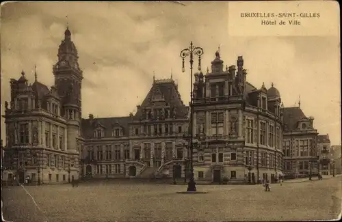 Ak Bruxelles Brüssel, Saint Gilles, Hotel de Ville