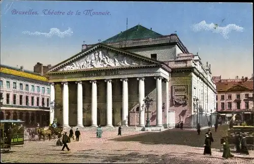 Ak Bruxelles Brüssel, Theatre de la Monnaire