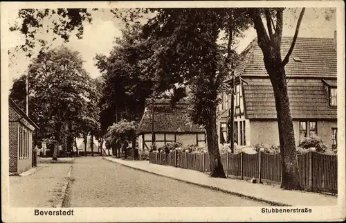 Ak Beverstedt in Niedersachsen, Häuser in der Stubbenerstraße
