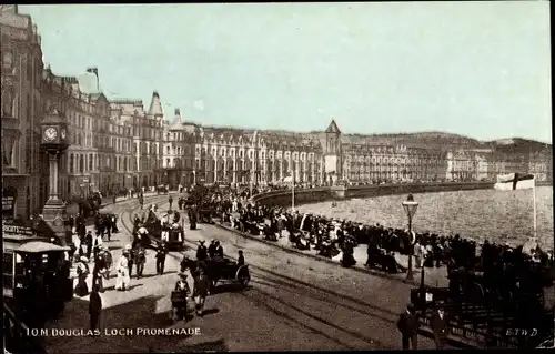 Ak Douglas Isle of Man England, Loch Promenade