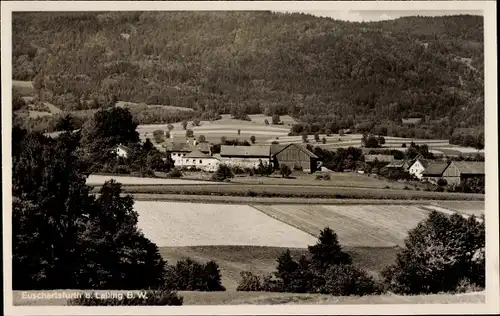 Ak Euschertsfurth Lalling im Bayerischen Wald, Gesamtansicht