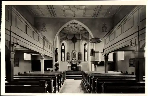 Ak Kronach in Oberfranken, Ev. Kirche, Altar, Innenansicht