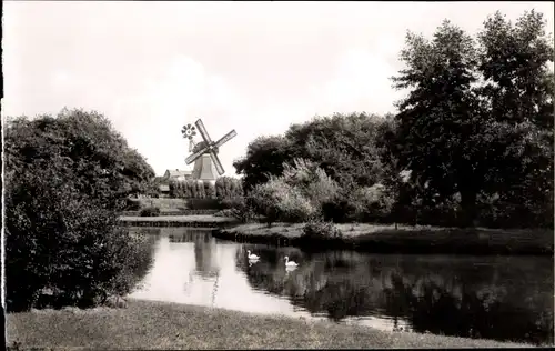 Ak Norderney in Ostfriesland, Blick zur Windmühle
