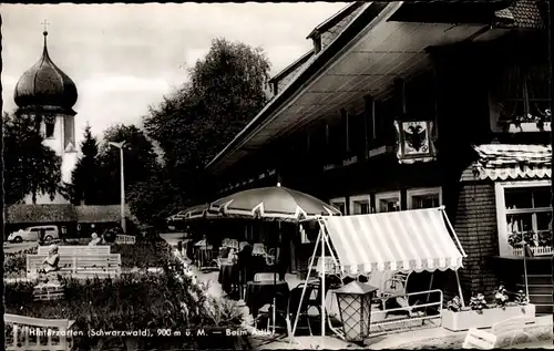 Ak Hinterzarten im Schwarzwald, Gasthof Adler, Terrasse