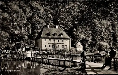 Ak Gößweinstein Fränk. Schweiz, Gasthof und Pension Stempfermühle