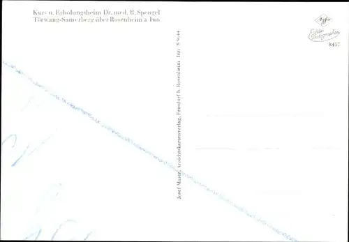 Ak Törwang Samerberg in Oberbayern, Kurheim Dr. med. R. Spengel