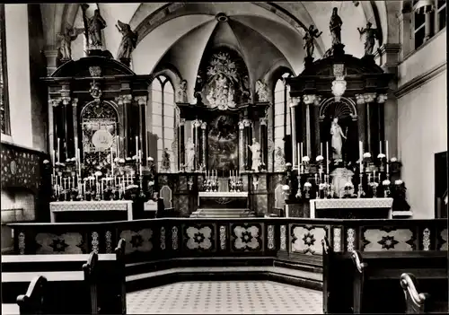 Ak Hardenberg Neviges Velbert Nordrhein Westfalen, Choransicht d. Klosterkirche