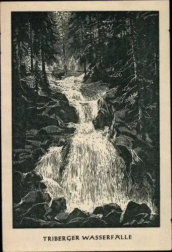 Ak Triberg im Schwarzwald, Wasserfälle