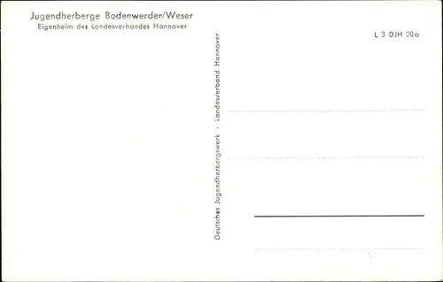 Ak Bodenwerder in Niedersachsen, Straßenansicht der Jugendherberge